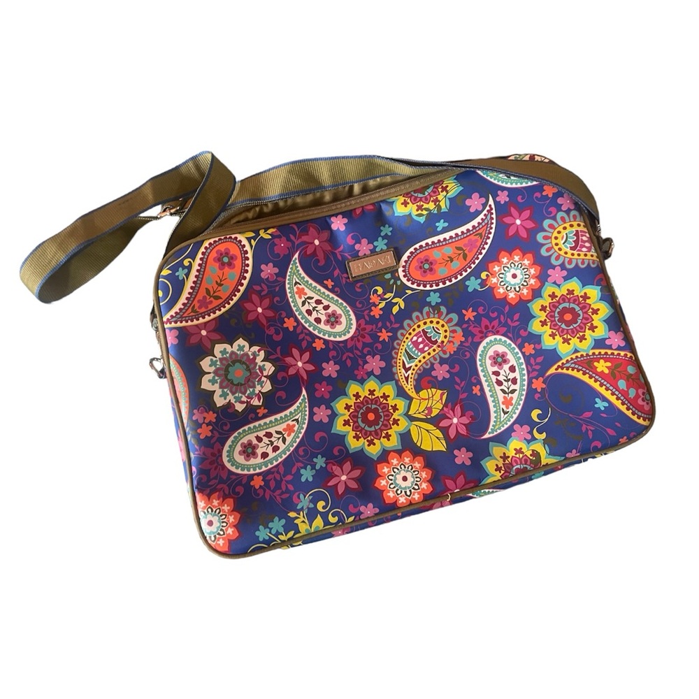 Hadaki Laptop Sleeve zippered Carry all with shoulder strap 16x12 EUC